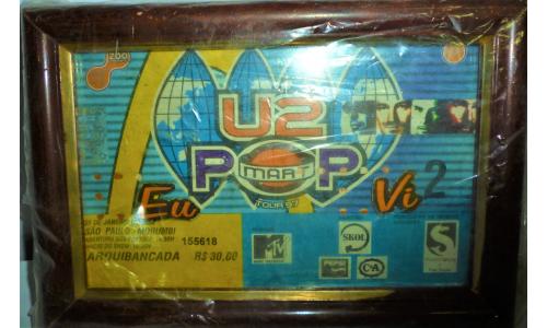 Quadro U2 pop eu vi (ingresso)